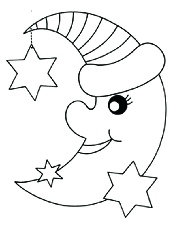 600x782 Moon Coloring Pages Preschoolers Anime Coloring Pages