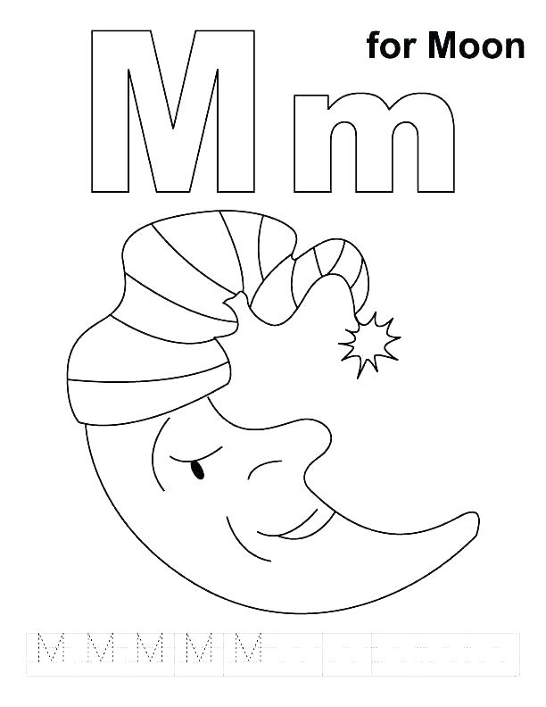 612x792 Letter M Coloring Pages Preschool Vanda