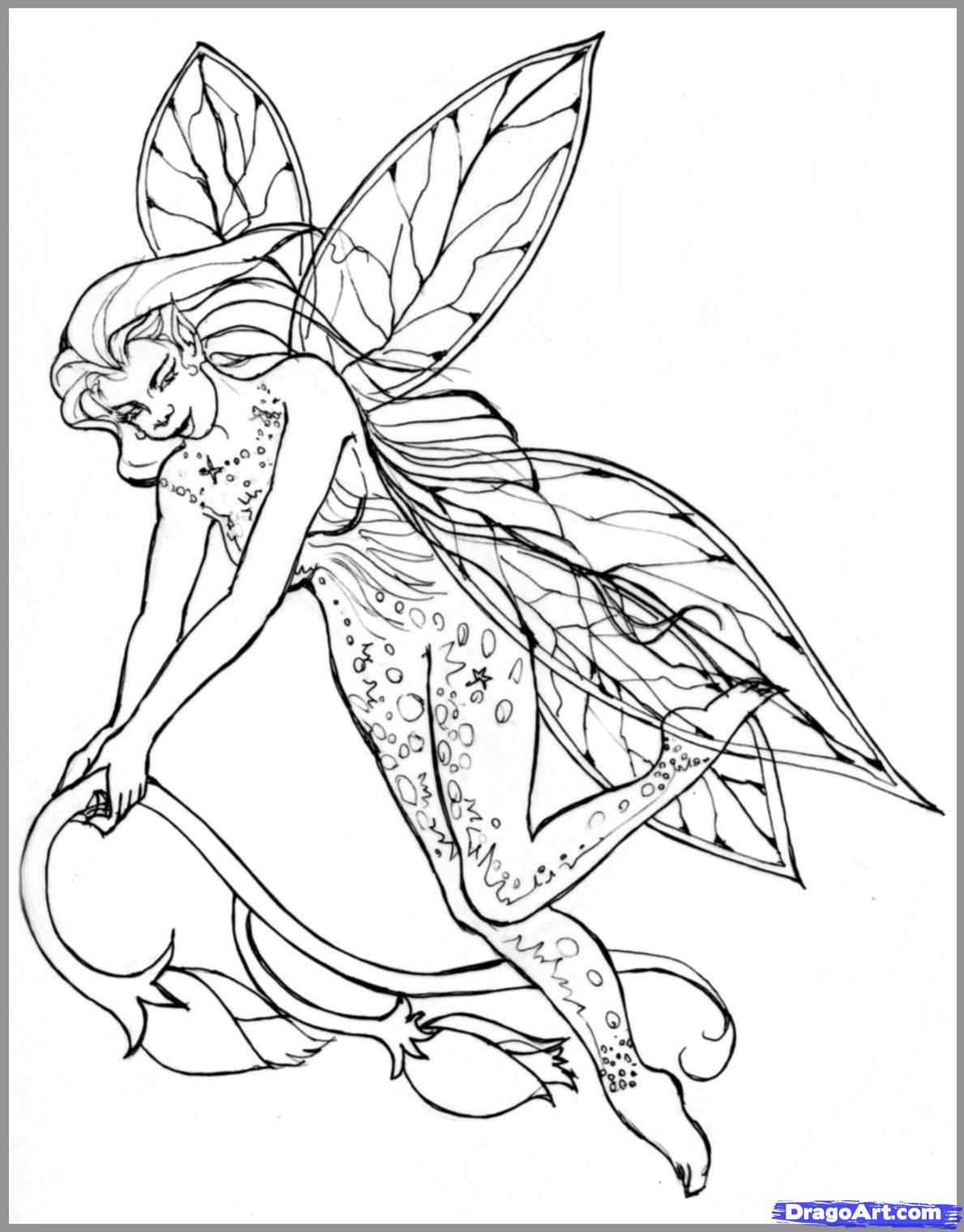 1189x1520 Perfect Realistic Fairy Coloring Pages Day 42