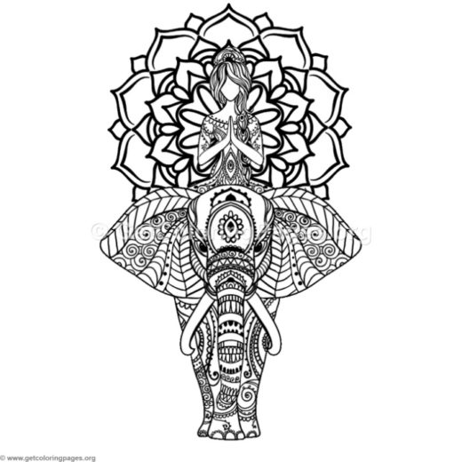 520x520 Mandala Coloring Pages Sun And Moon