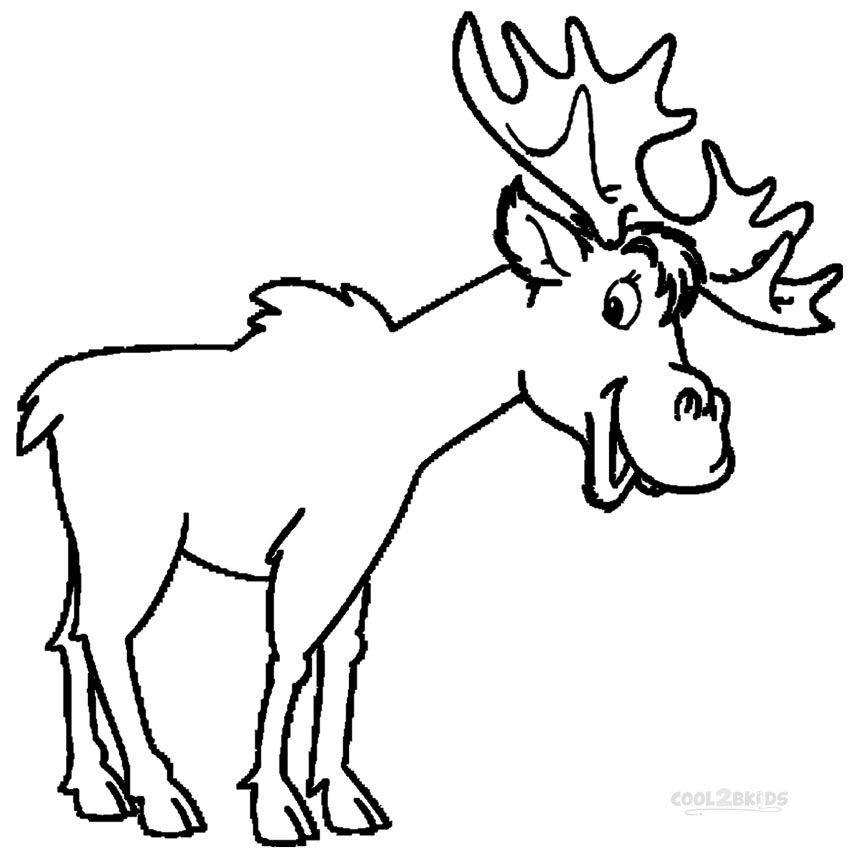 850x850 Moose Coloring Page Fancy Moose Coloring Pages 97 In Picture