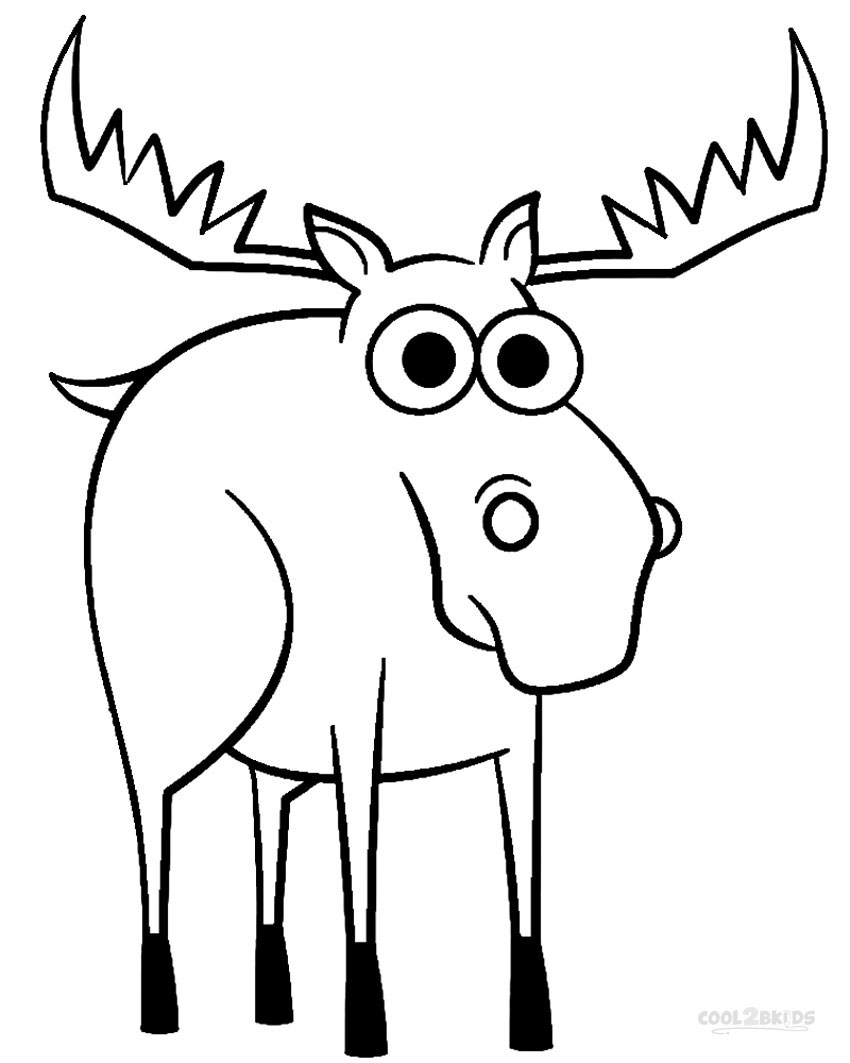 850x1063 Printable Moose Coloring Pages For Kids Cool2bkids