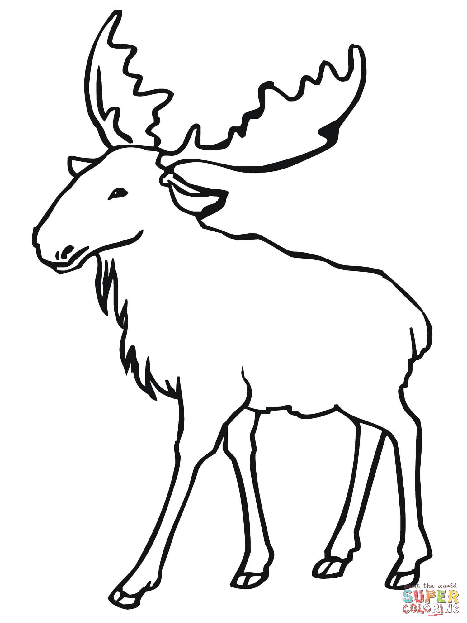 1500x2000 Unique Elk Coloring Page Free Printable Pages