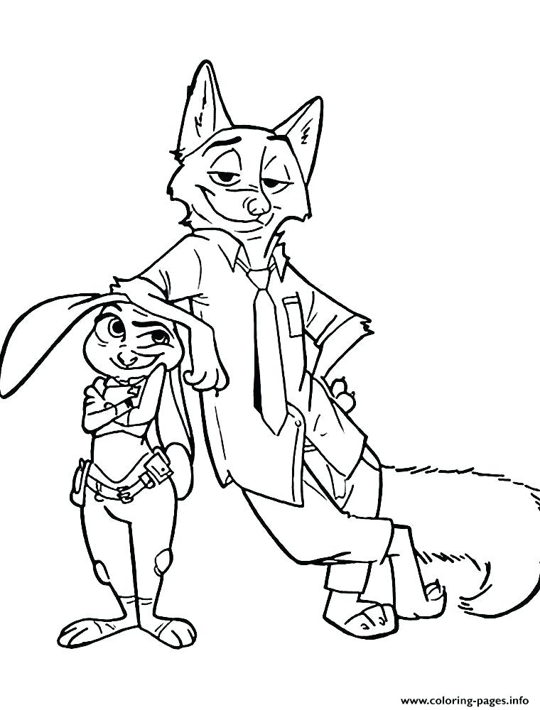 760x1000 Printable Zootopia Coloring Pages Nick Coloring Pages Printable