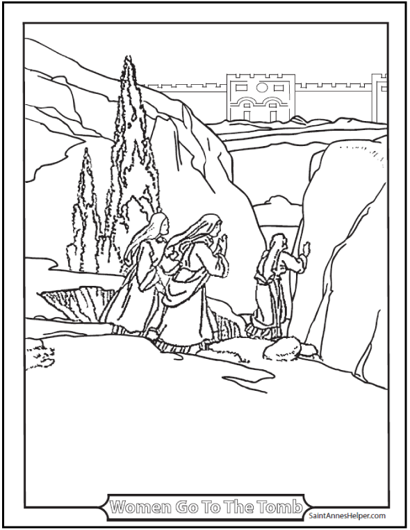 590x762 Easter Morning Coloring Page