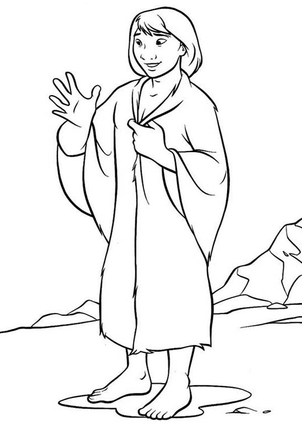 600x840 Brother Bear Kenai Woke Up In The Morning Coloring Pages Batch
