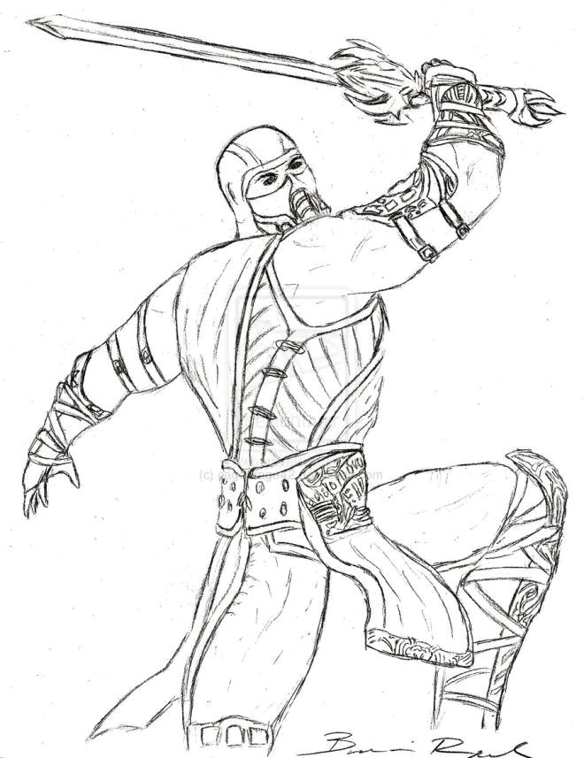 660x857 Awesome Sub Zero Coloring Pages Coloring Ws