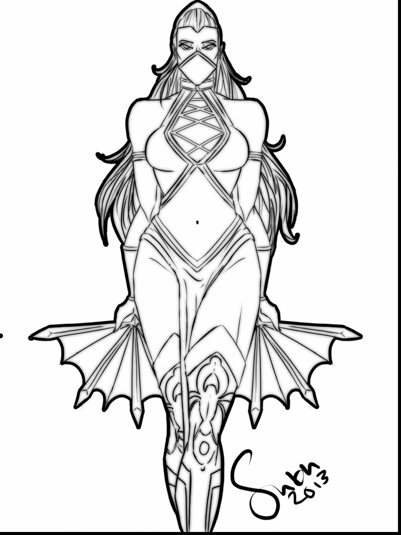 1322x1760 Printable Mortal Kombat Coloring Pages Extraordinary Decorating
