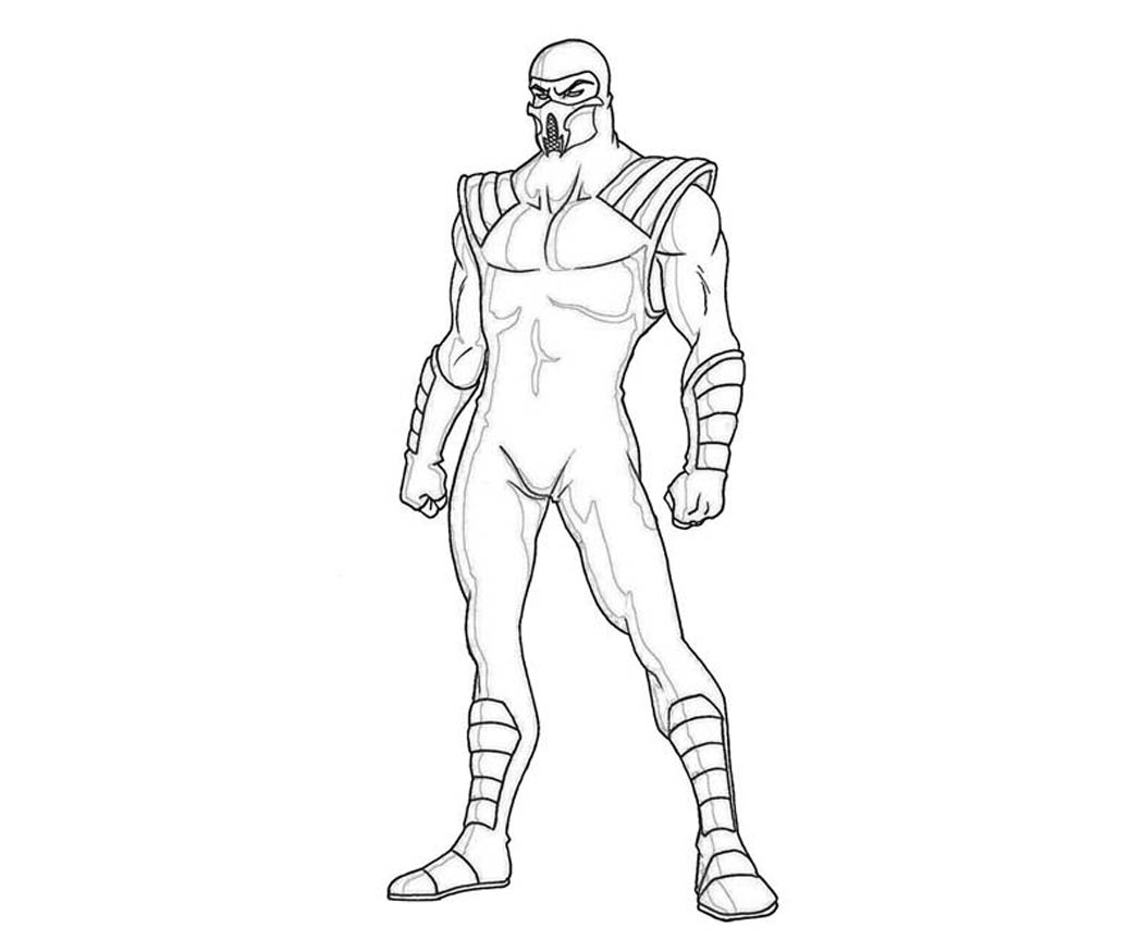 1050x875 Mortal Kombat Coloring Pages Fresh Printable Mortal Kombat