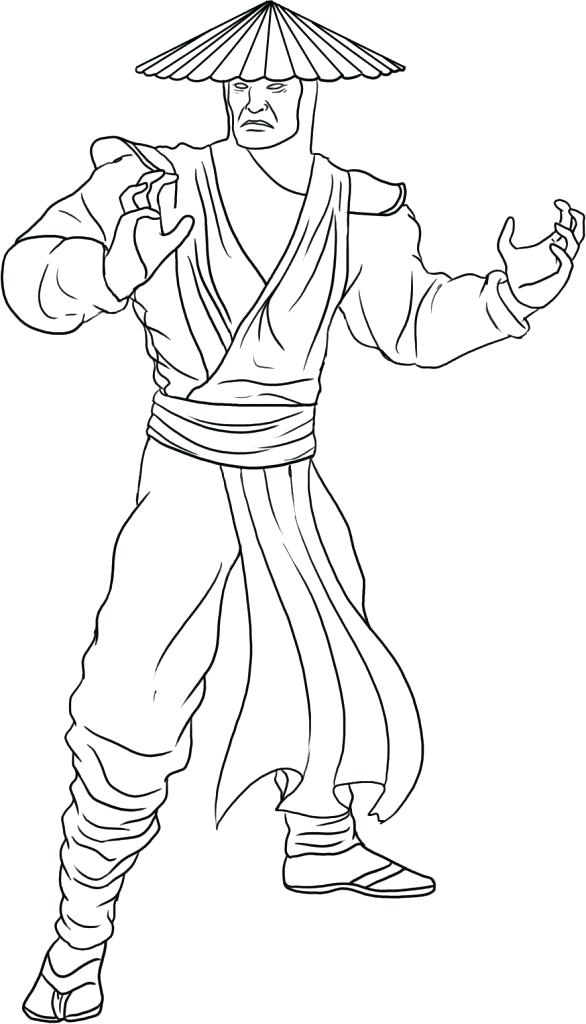 586x1024 Mortal Kombat Coloring Pages Mortal Coloring Pages Reptile Mortal