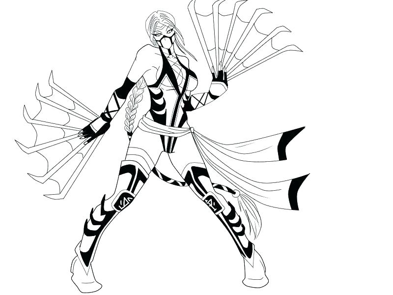 800x600 Mortal Kombat Coloring Pages Reptile Mortal Coloring Pages Mortal