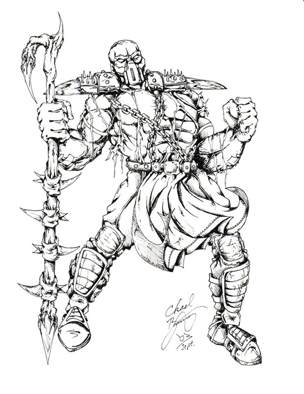 619x800 Adult And Kids Free Printable Coloring Pages Of Mortal Kombat