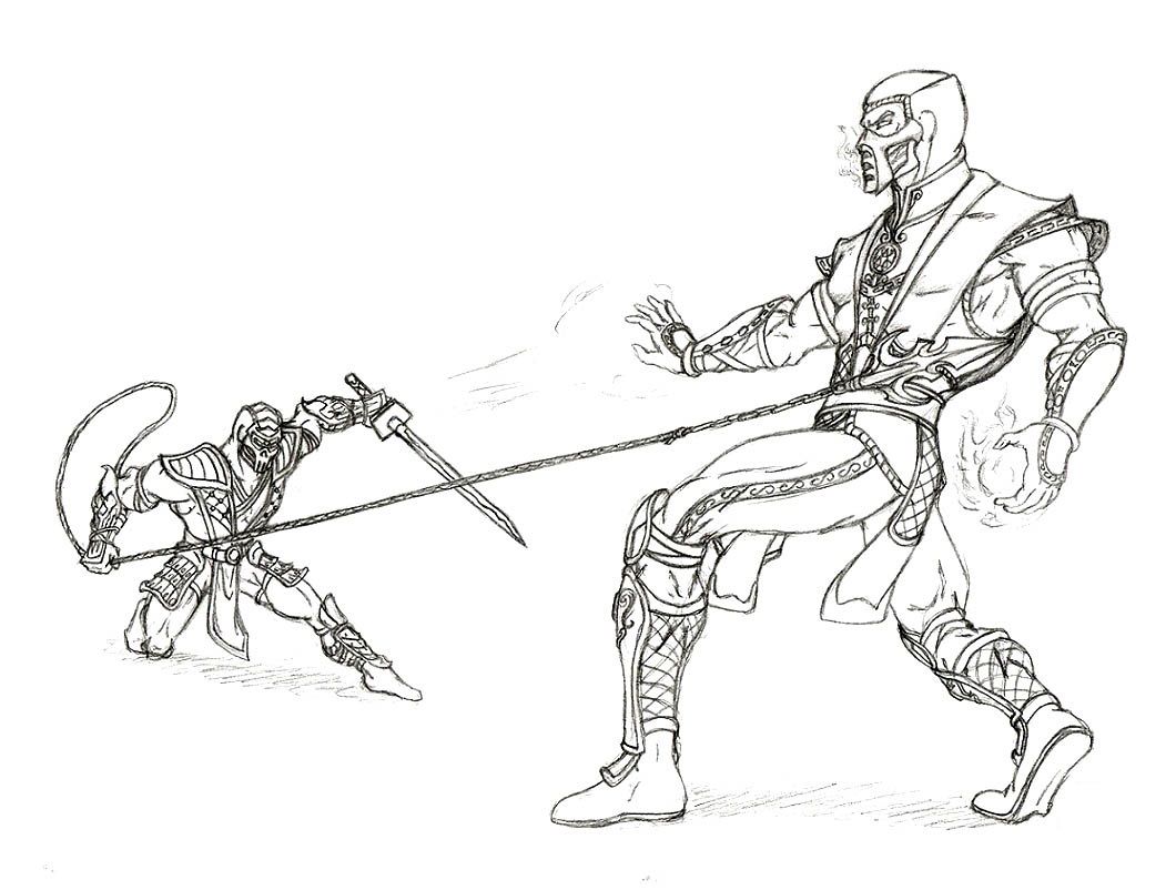 1060x802 Printable Mortal Kombat Coloring Pages Me Dibujos