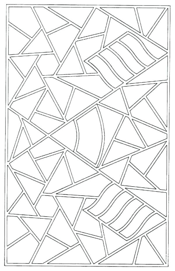 600x931 Mosaic Coloring Pages For With Mosaic Coloring Pages For Mosaic