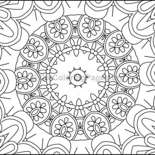 520x520 Mosaic Color By Number Coloring Pages