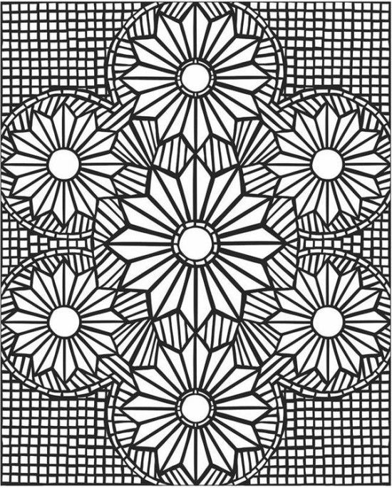 550x685 Mosaic Coloring Pages For Adults Picture 3 Free Sample Join Fb