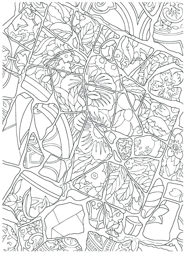 600x821 Mosaic Coloring Pages Mosaic Coloring Pages Mystery Mosaic