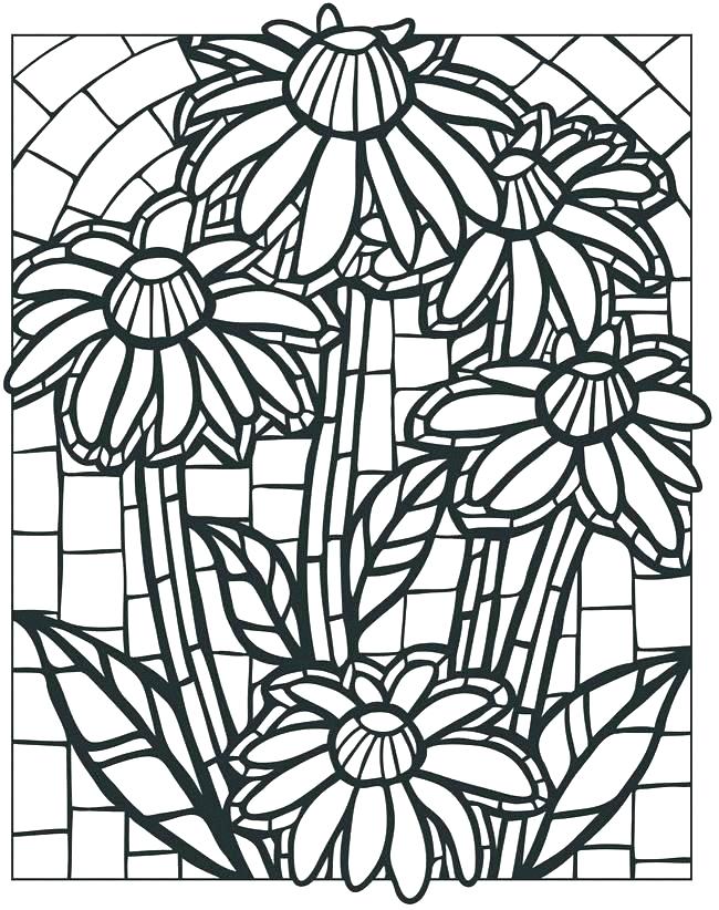 650x822 Printable Mosaic Coloring Pages Printable Mosaic Coloring Pages