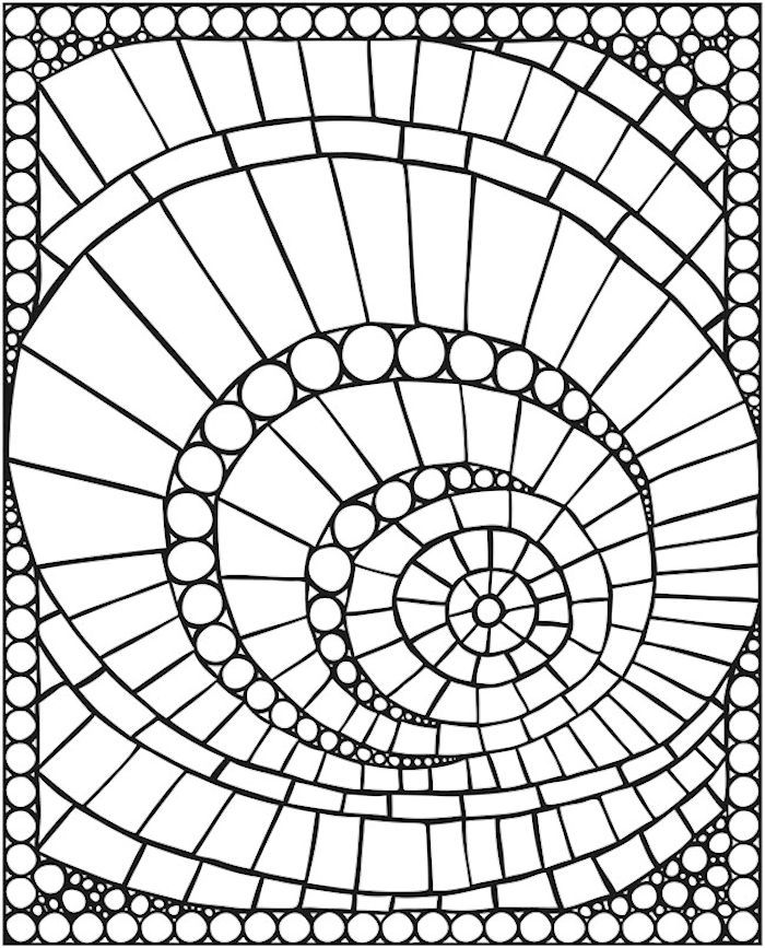 700x867 Dover Spark Mosaics Coloring Page 1 Kids All Ages Color