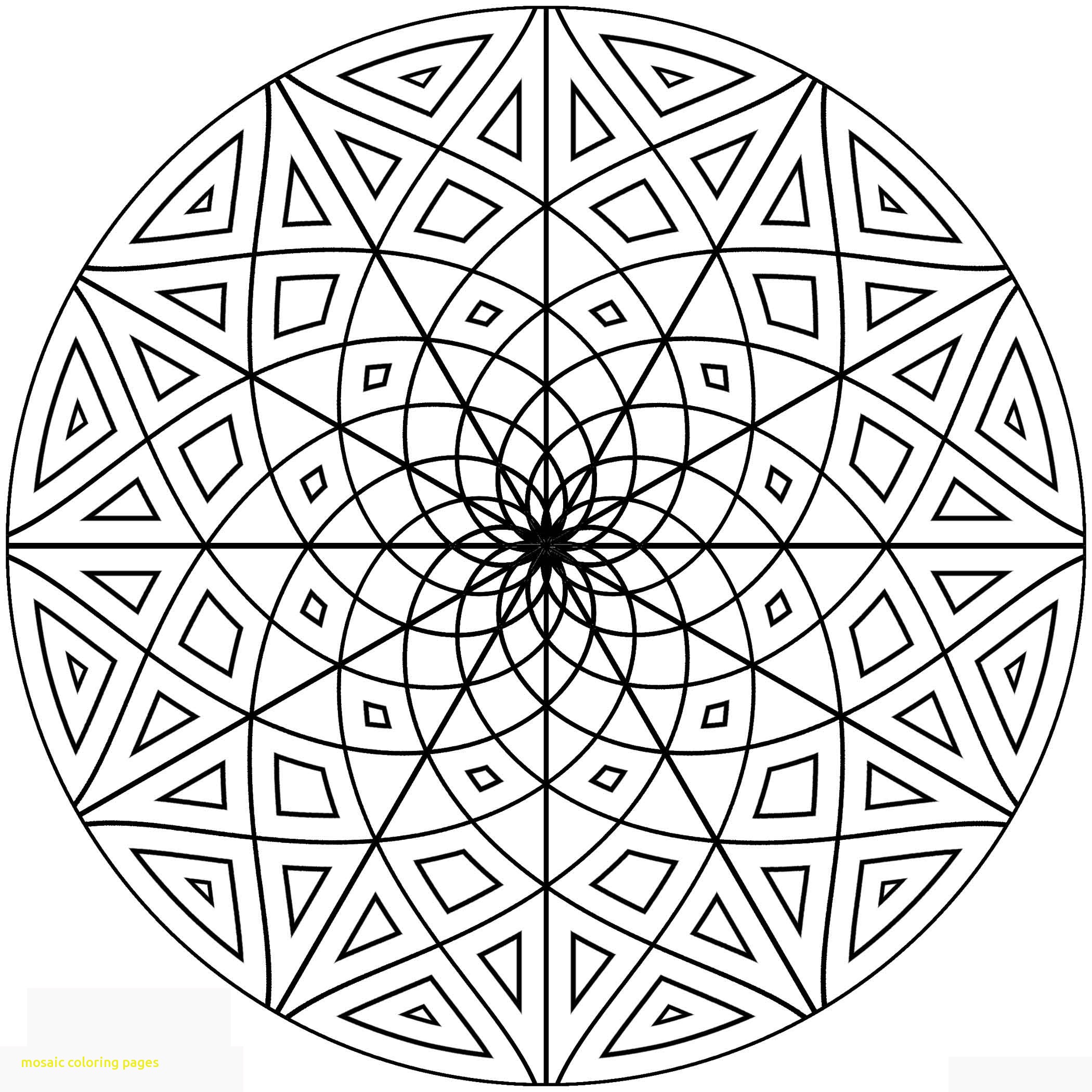 2100x2100 Islamic Ornament Mosaic Coloring Page Free Printable Pages