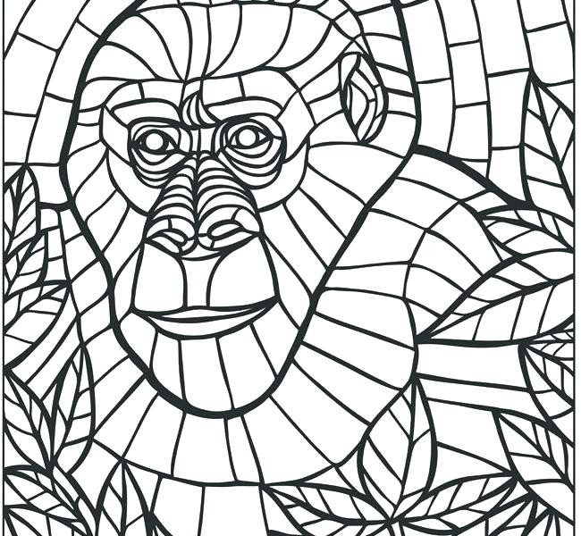 Mosaic Coloring Pages To Print