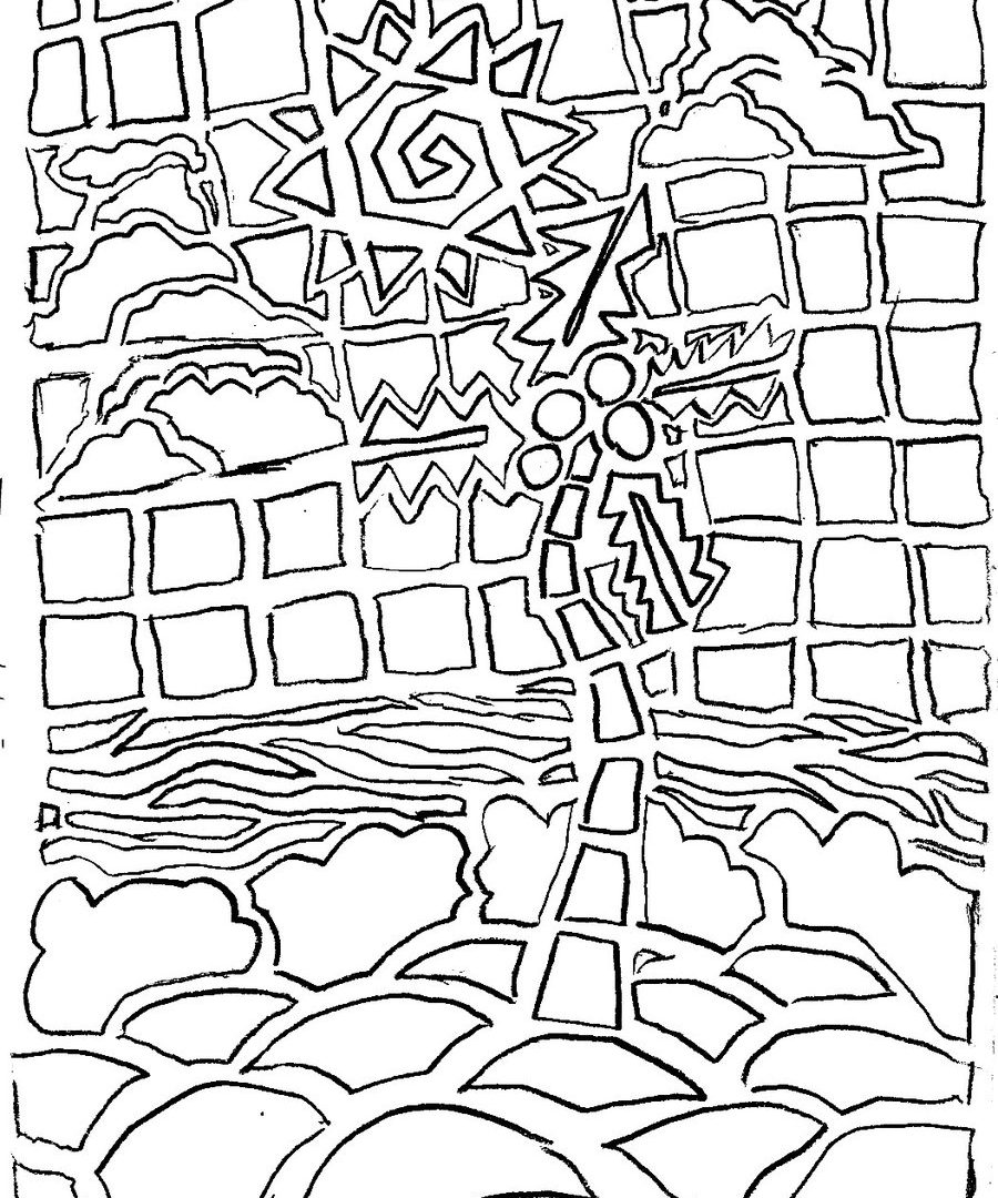 900x1080 Mosaic Coloring Pages Of Animals Many Interesting For Adults Pdf