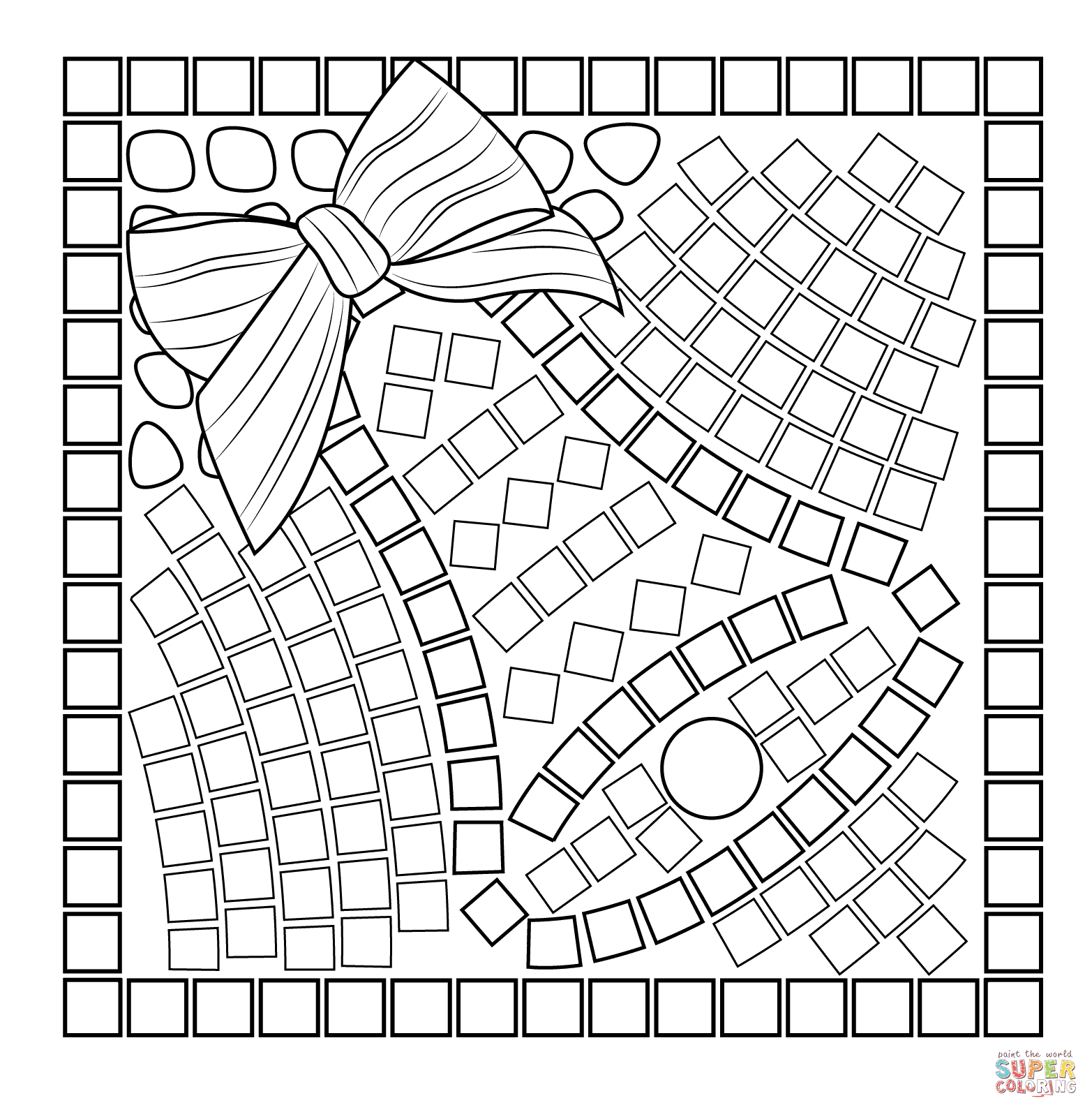 1565x1593 Mosaic Coloring Pages Free Coloring Pages Mosaic Coloring Pages