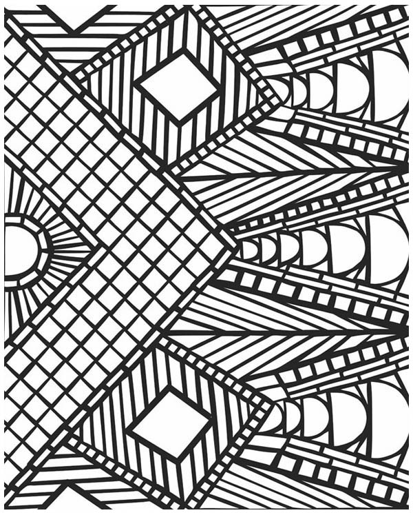 Mosaic Patterns Coloring Pages