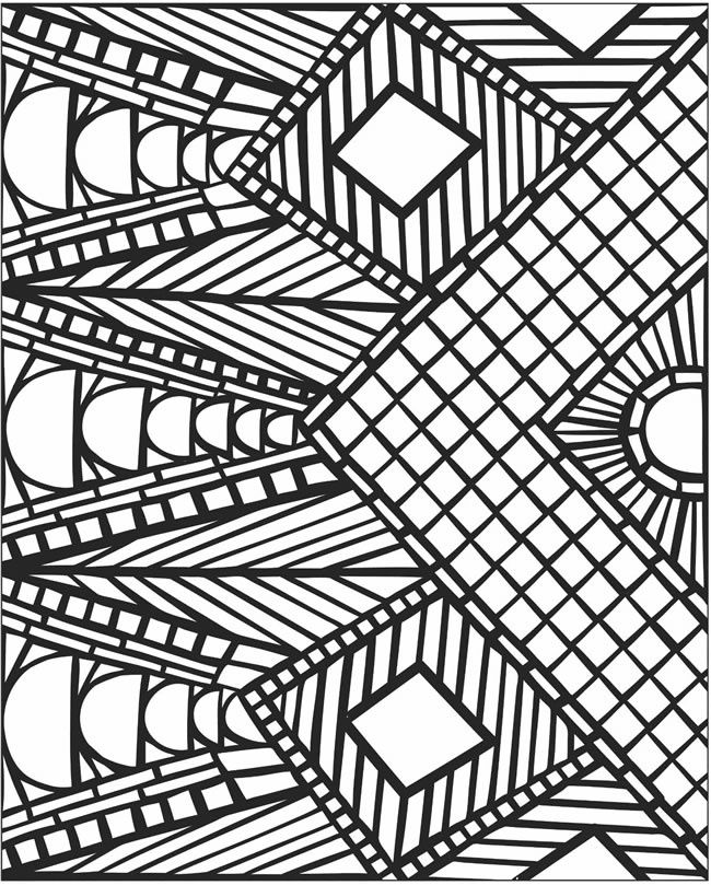 650x809 Mosaic Patterns Coloring Pages