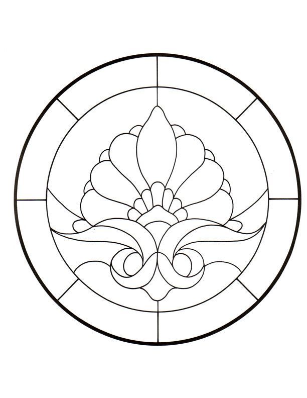 612x792 Stained Glass Also For Mosaics! Coloring Pages Embroidery