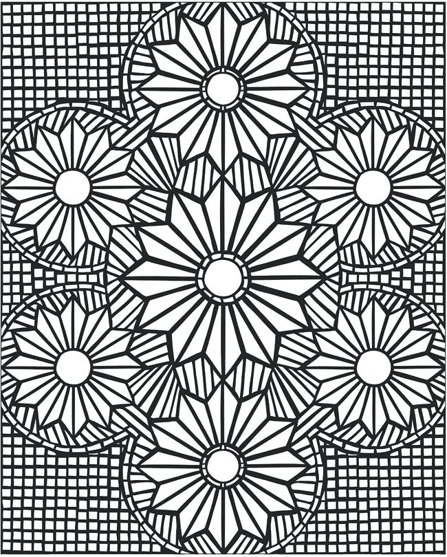 650x810 Geometrical Design Coloring Book Plus Mosaic Coloring Pages Mosaic