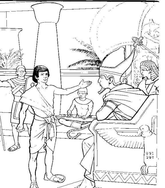 Moses And Pharaoh Coloring Pages