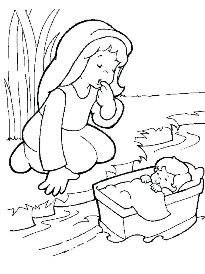 720x960 Baby Coloring Page Free Coloring Moses Pharaoh Coloring Pages