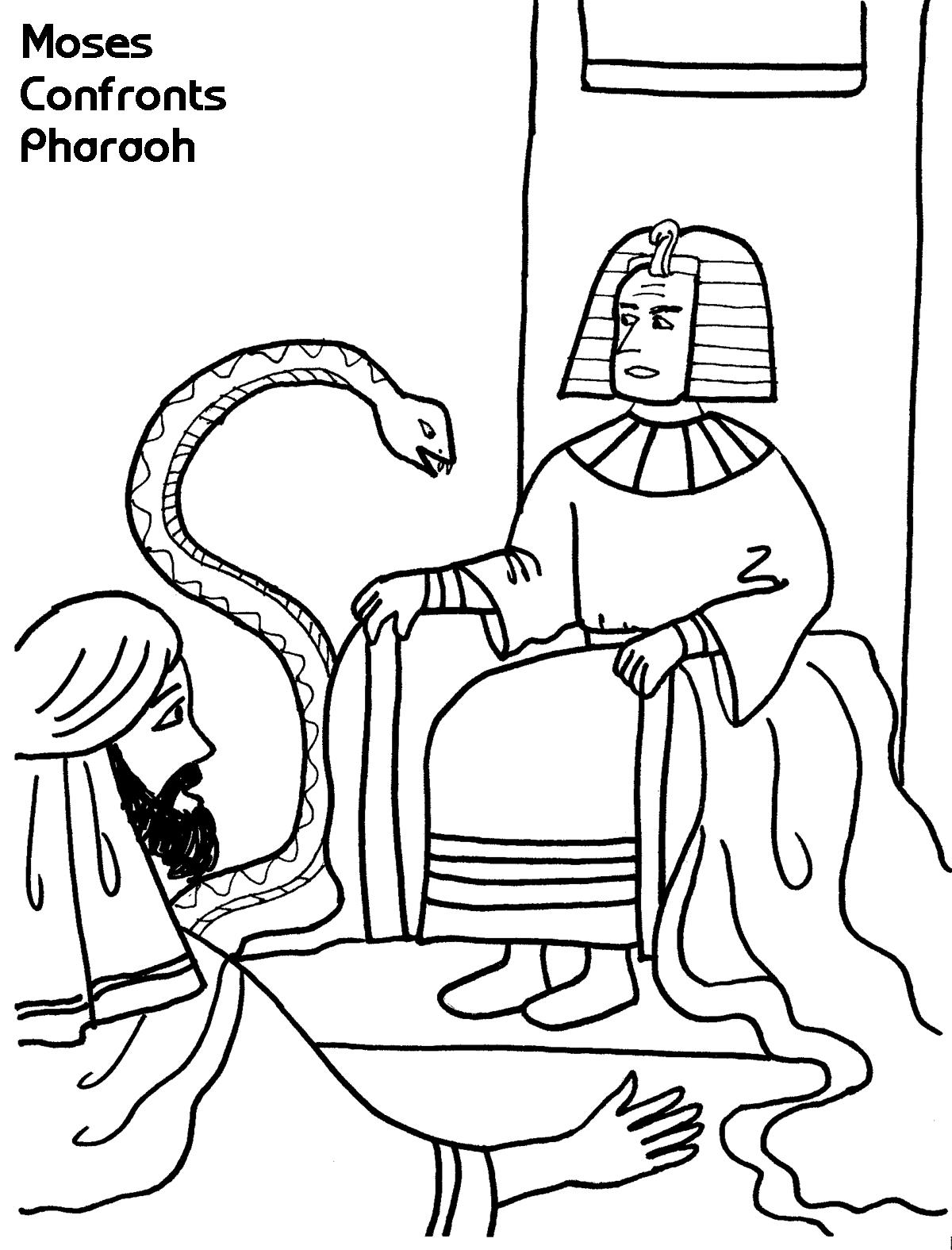 1200x1575 Moses Confronts Pharaoh Coloring Sheet Wesleyan Kids