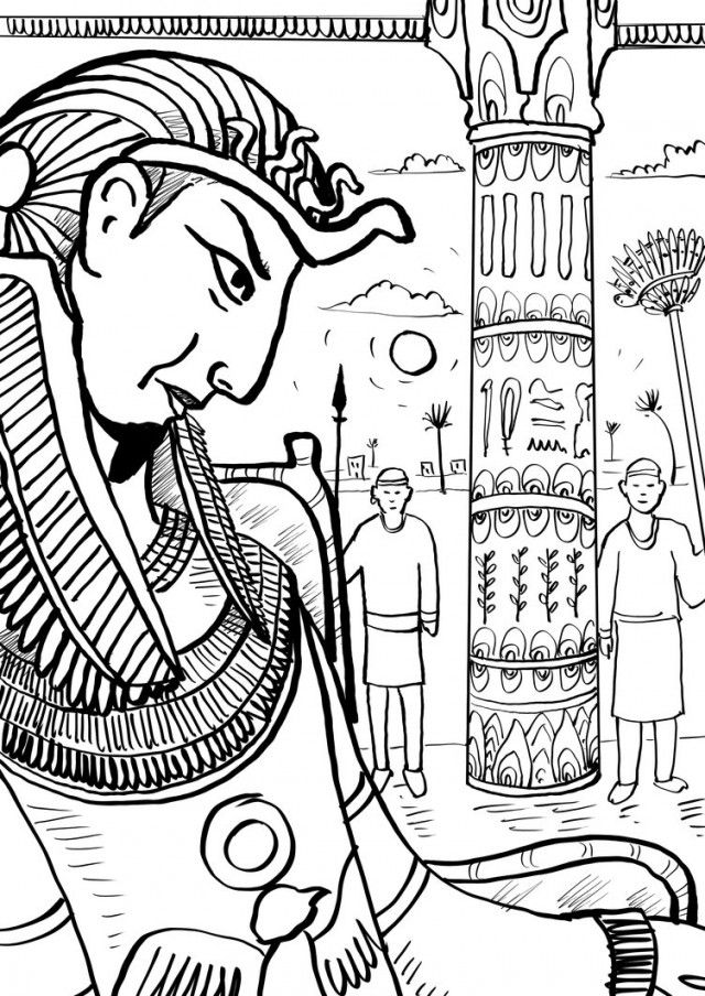 640x904 Pharaoh Coloring Pages Pharaoh Coloring Pages Pharaoh And