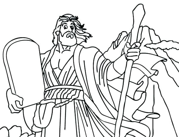 600x461 Ten Commandments Coloring Page Ten Commandment Coloring Pages God