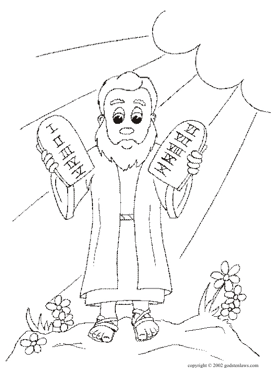 545x740 Ten Commandments Coloring Pages Luxury Moses Ten Mandments