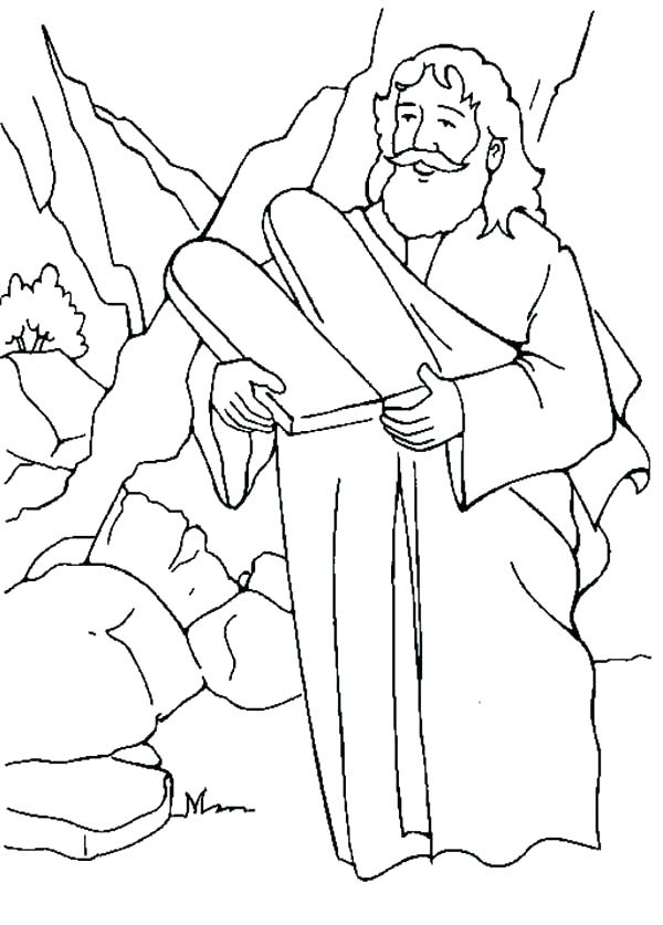 600x837 10 Commandments Coloring Page Free Printable Ten Commandments