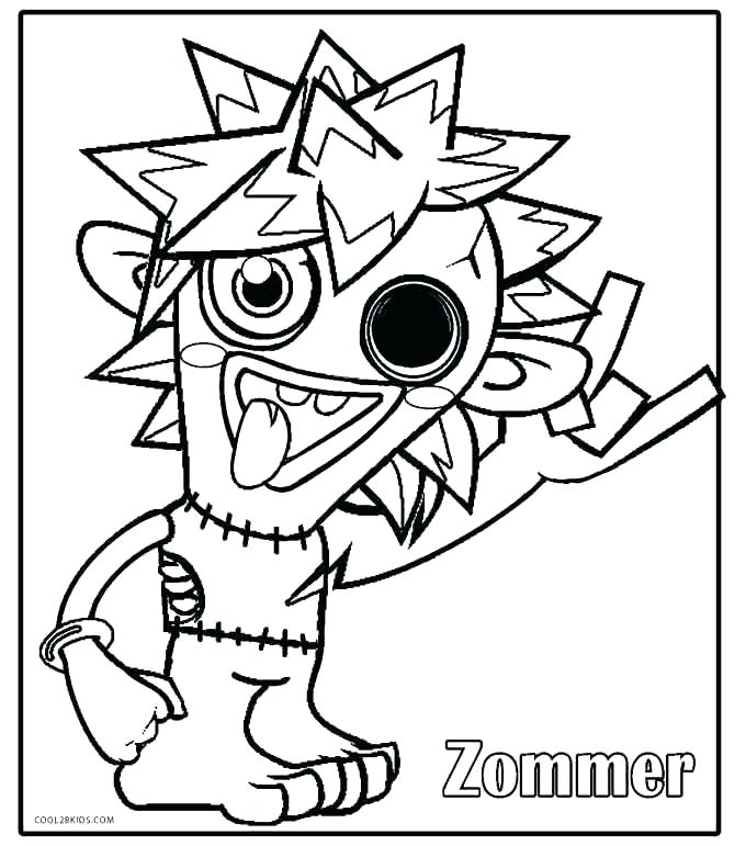 680x771 Moshi Monster Coloring Pages Monster Coloring Pages Printable