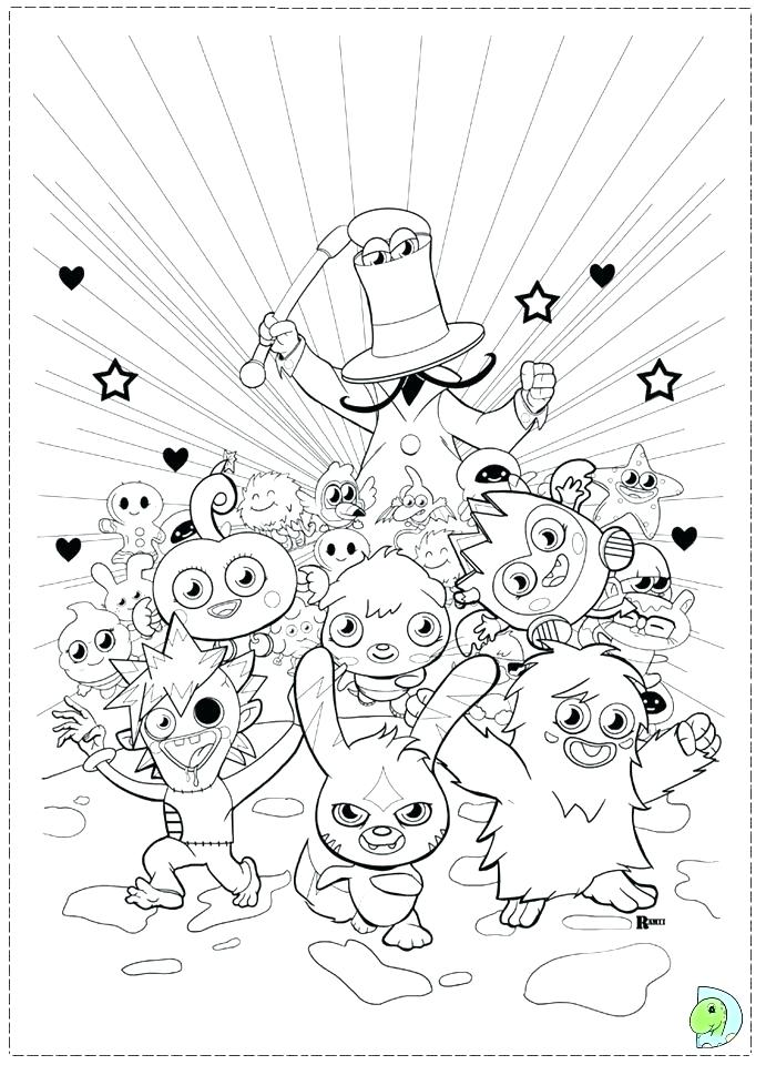 691x960 Moshi Monster Coloring Pages Monsters Coloring Pages Monsters