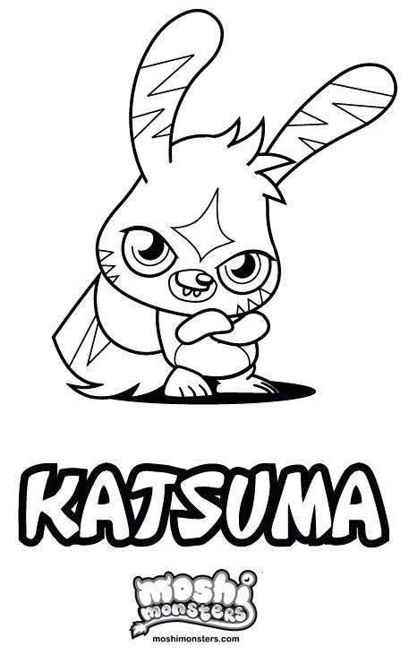 457x740 Moshi Monsters Coloring Pages