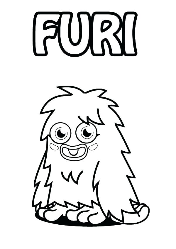 600x849 Moshi Monster Coloring Pages Best Of Monsters Coloring Pages
