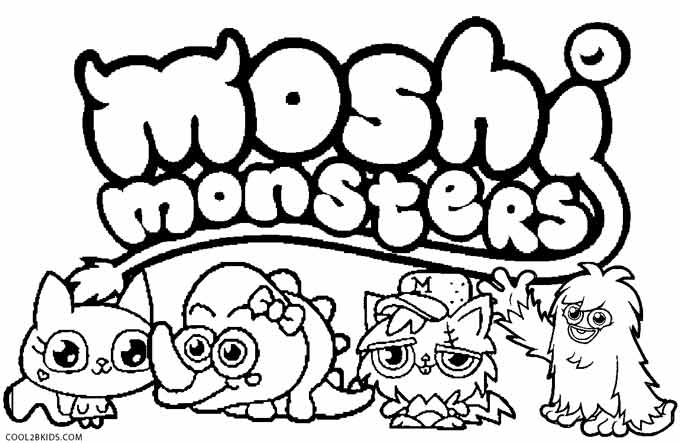 680x443 Printable Moshi Monsters Coloring Pages For Kids Cool2bkids