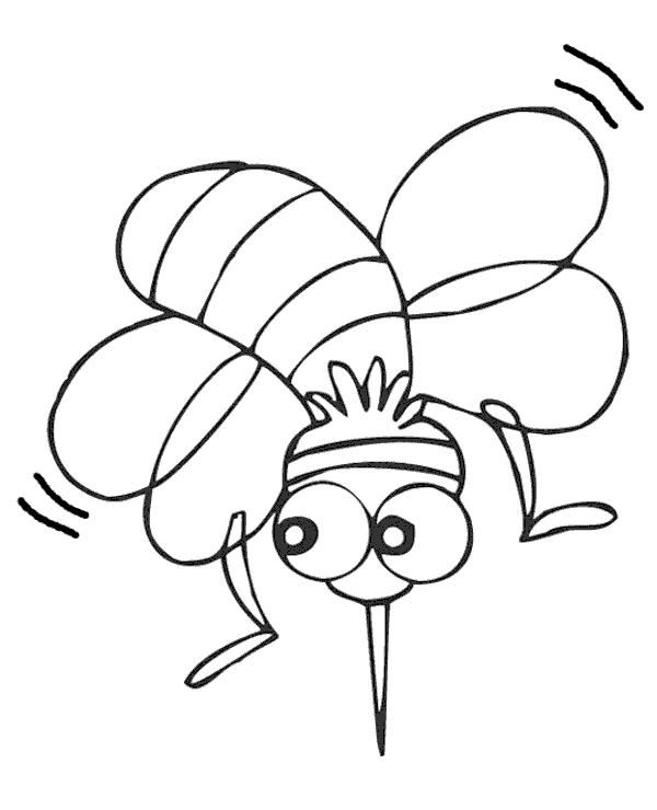 600x740 A Free, Printable Coloring Page Of Mosquito, Flying Insect