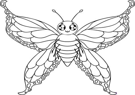 476x333 Moth Coloring Pages Printable Page Image Clipart Images