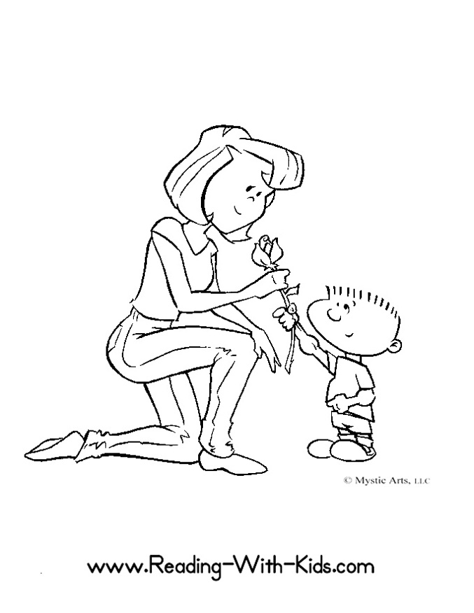 677x876 Mothers Day Coloring Pages