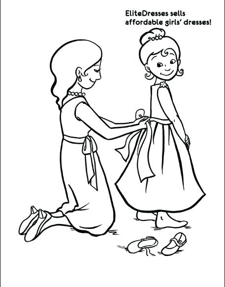457x583 Mother And Daughter Coloring Pages