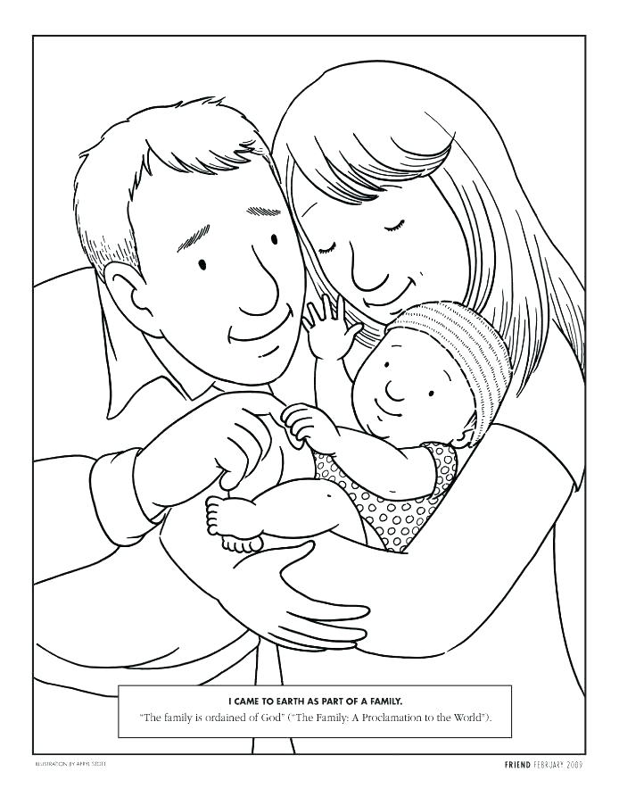 694x902 Father Son Coloring Pages Mother With A Little Son Father
