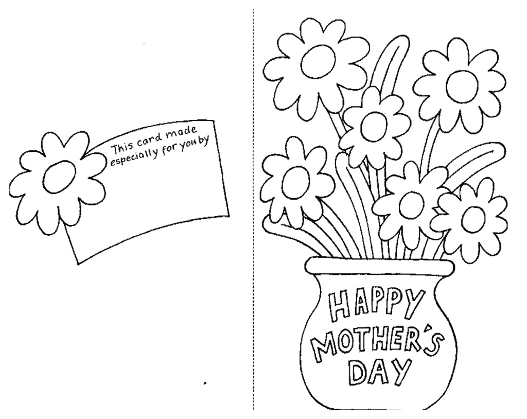 1024x814 Best Mothers Day Coloring Pages Pictures Cards And Cakes Print