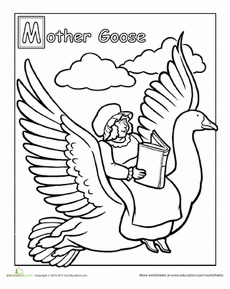 Mother Goose Nursery Rhymes Coloring Pages